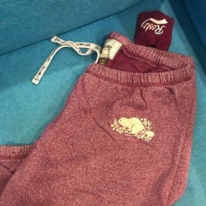 Roots Canada Marled Burgundy Sweatpants